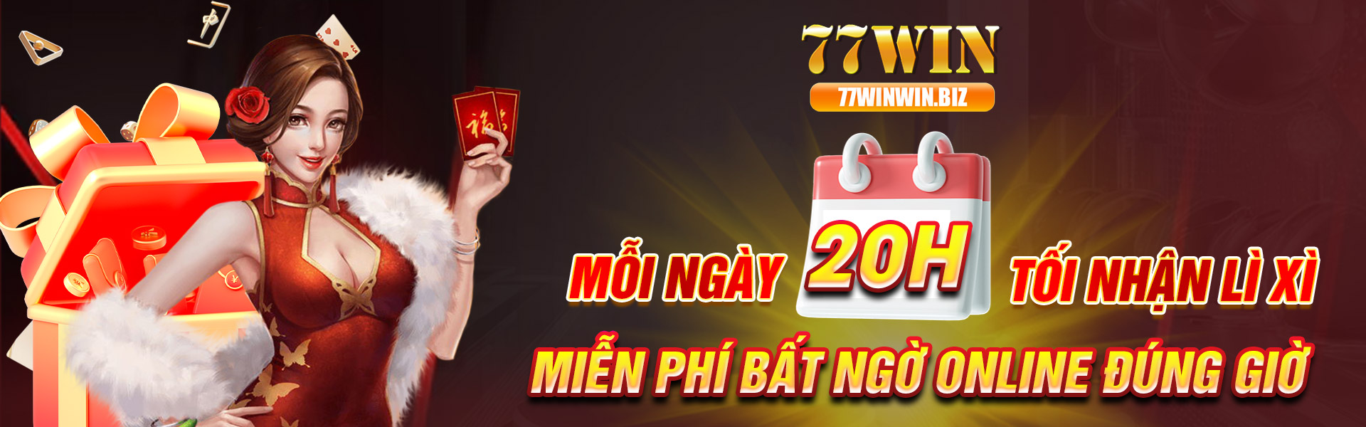 mỗi ngày 20h tối nhận lì xì miễn phí bất ngờ online đúng giờ